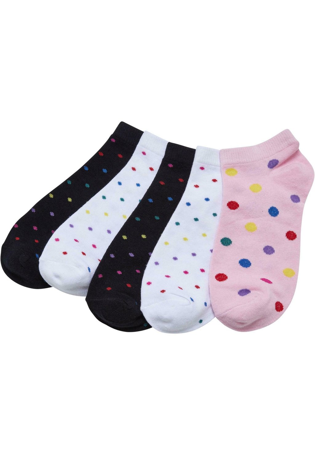 

Носки Unisex No Show Rainbow Dots 5-Pack Urban Classics, мультиколор