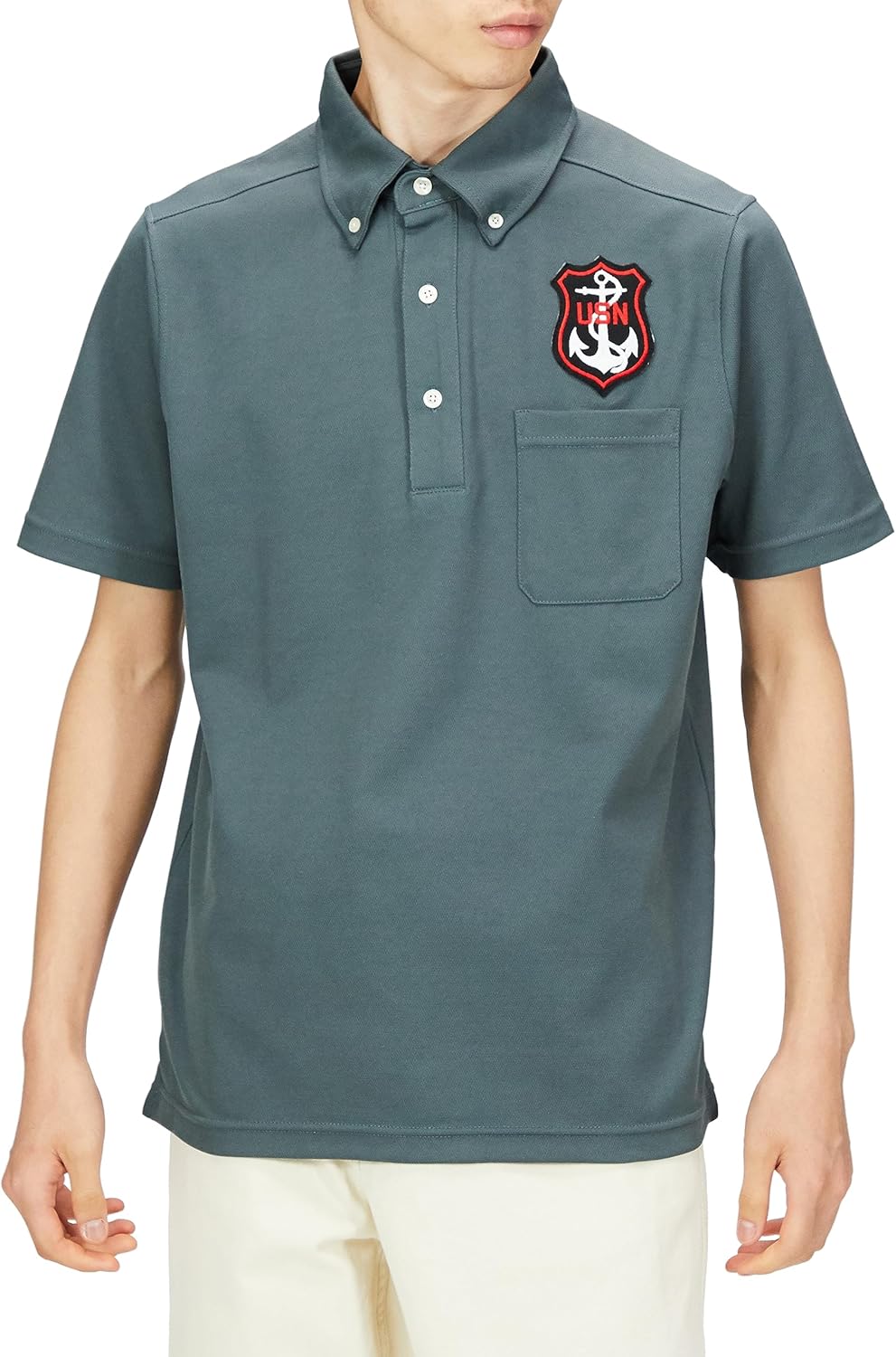 

Футболка-поло F-Style F-SD021123 с изображением герба армии США, впитывающая пот, быстросохнущая, с карманами и пуговицами, с коротким рукавом, темно-серая, серая (темно-серая)