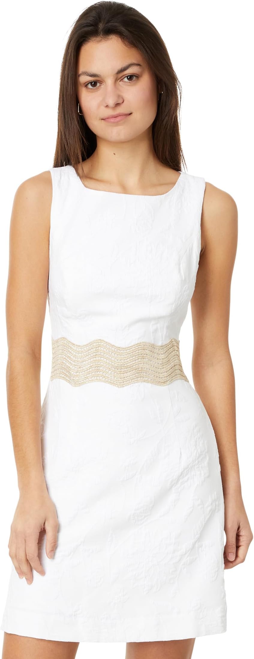 

Платье Lilly Pulitzer Siarra Stretch Dress, цвет Resort White Caliente Pucker Jacquard