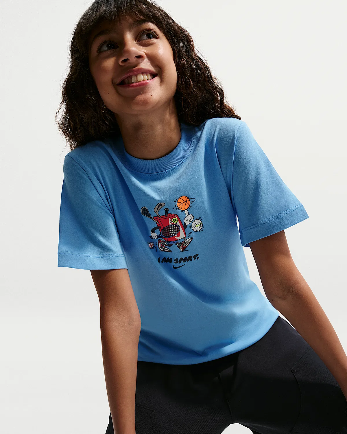 Детская футболка Nike Sportswear, University Blue — фото 3