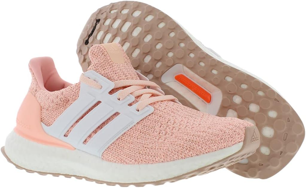Беговые кроссовки Adidas Unisex-Child Ultraboost 5.0 DNA (для больших детей), белый/оранжевый — фото 2