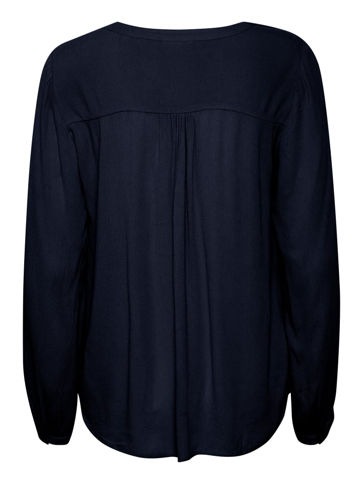 

Блузка с длинными рукавами Amber, классический крой, темно-синего цвета Kaffe