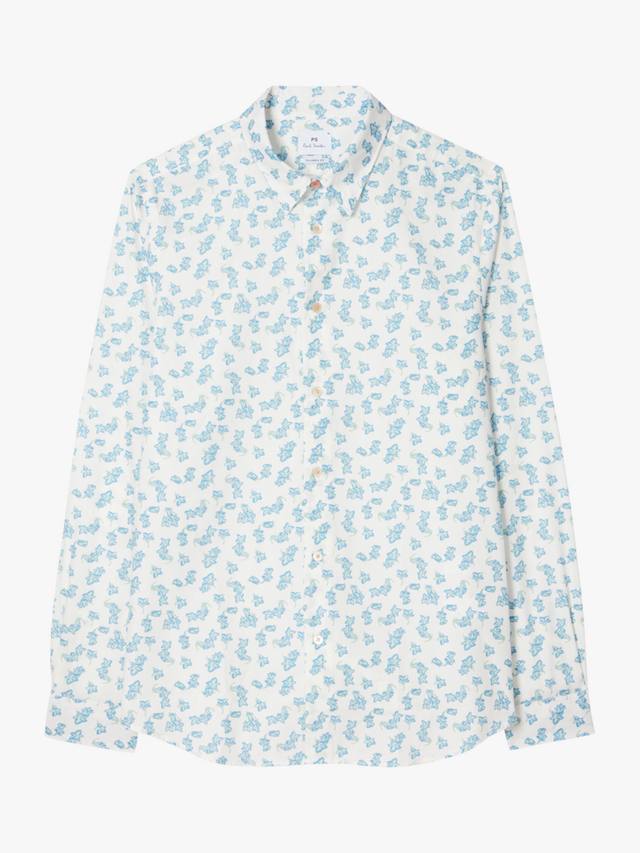 

Футболка с длинным рукавом с цветочным принтом Paul Smith, White