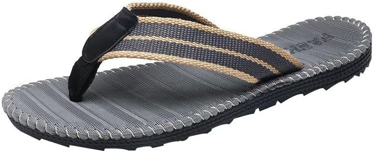 

Мужские шлепанцы ручной работы, удобные домашние и уличные шлепанцы для пляжа Generic, серый