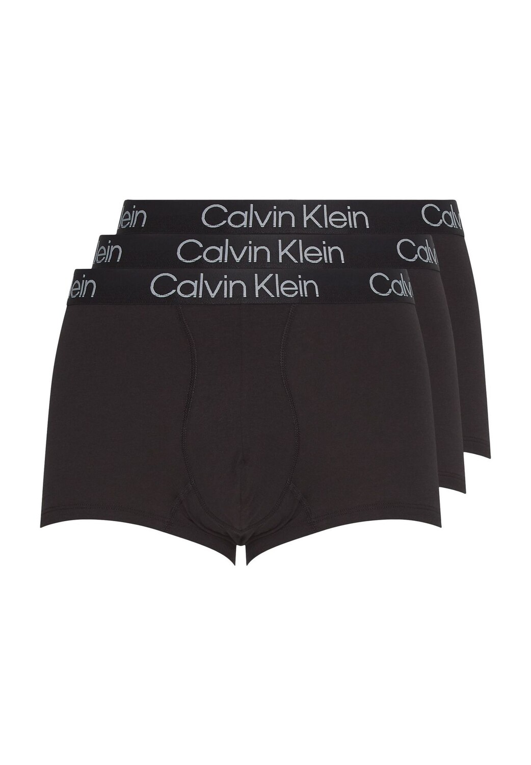 

Трусы, фирменная этикетка, однотонные, мужские Calvin Klein, черный