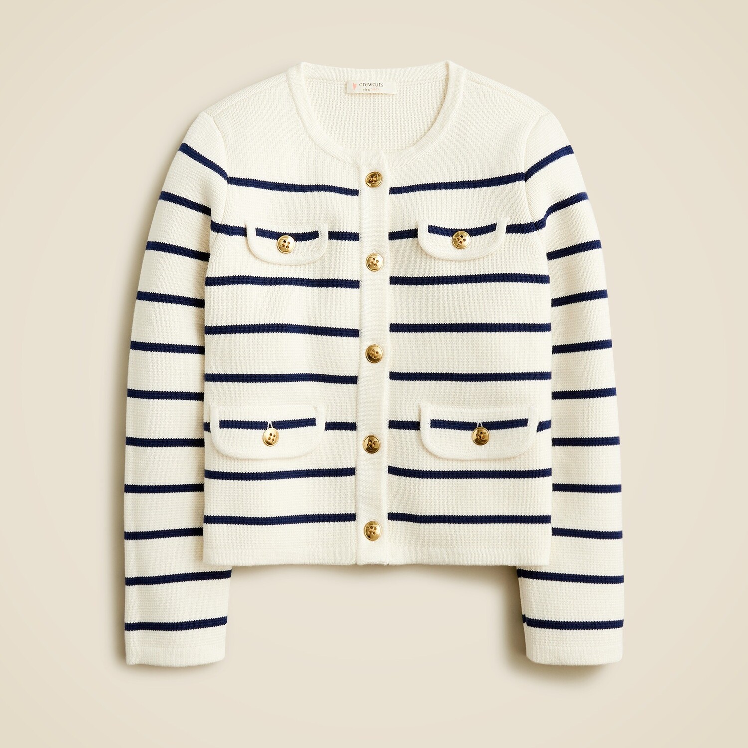

Свитер для девочек Эмили женская куртка в полоску J.Crew, мультиколор