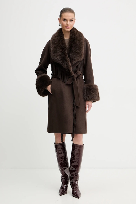 

Шерстяное пальто ЛИЛИАНА Marciano Guess, коричневый