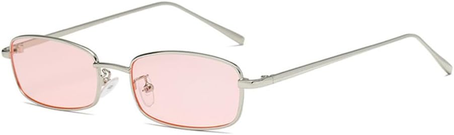 

Солнцезащитные очки UV400 с защитой от УФ-излучения — металлические конфетные цвета, маленькая оправа, подходят для женщин и мужчин, для бега и занятий спортом на открытом воздухе UYPTK, C7 Silver-pink