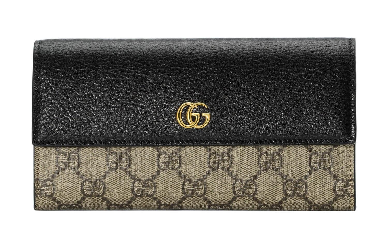 

GUCCI Кошелек Canvas With Leather для женщин, синий/черный