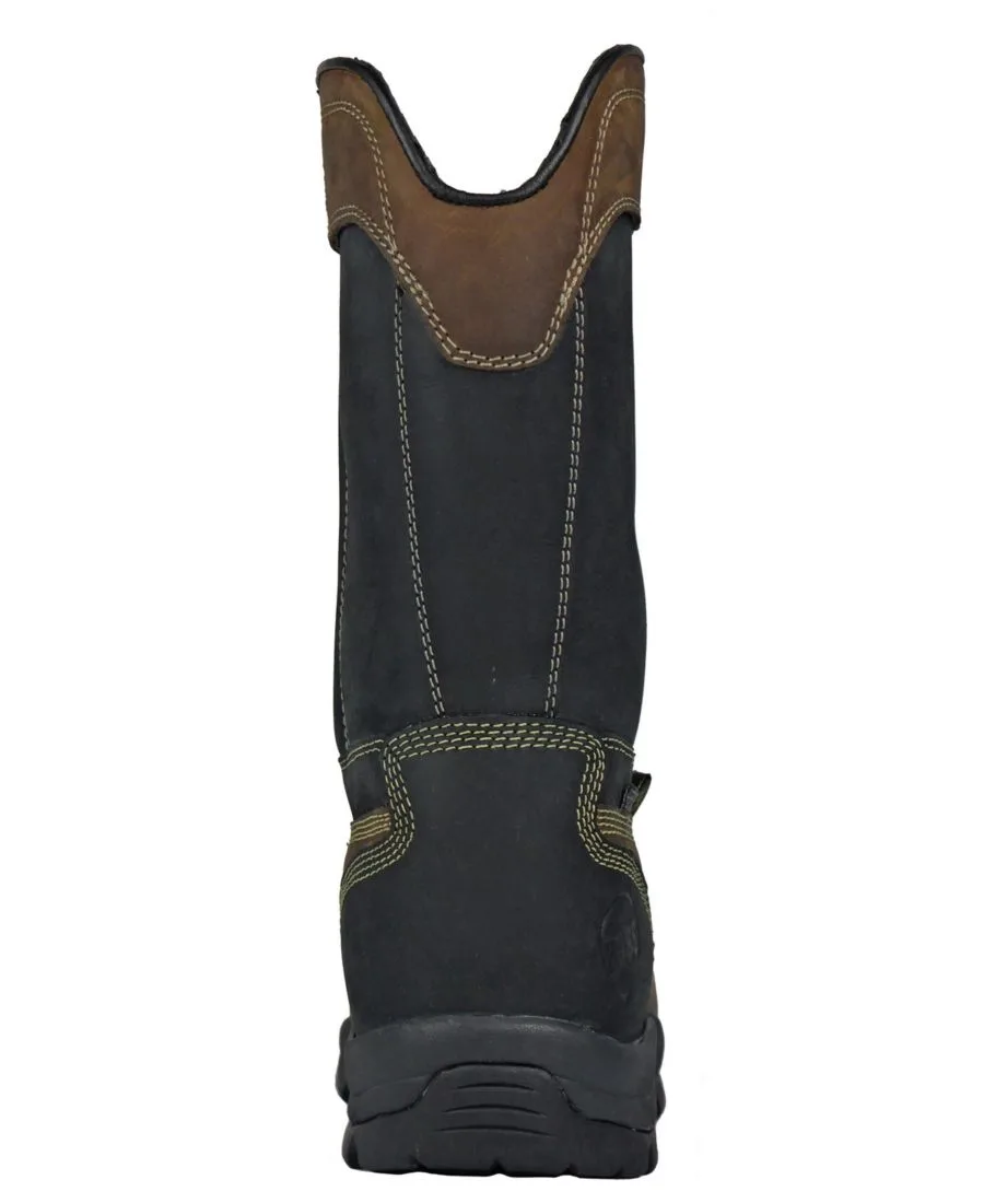 Мужские рабочие ботинки Slag Composite Toe Met Guard с композитным носком Hoss Boot Company, коричневый/черный — фото 3