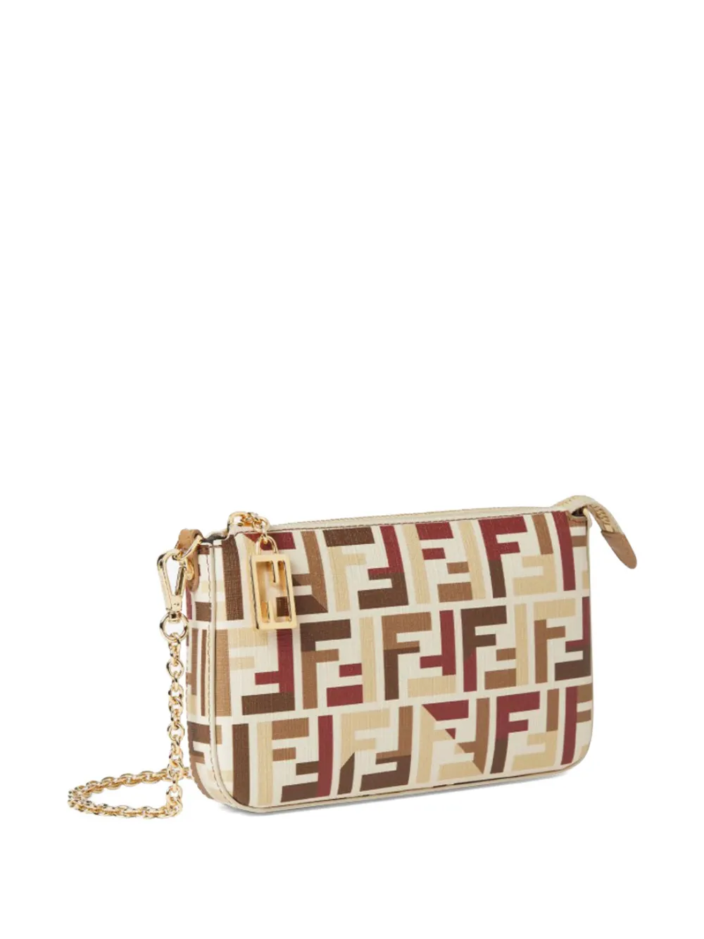 Мини-клатч Baguette Pouch Fendi, нейтральный — фото 3