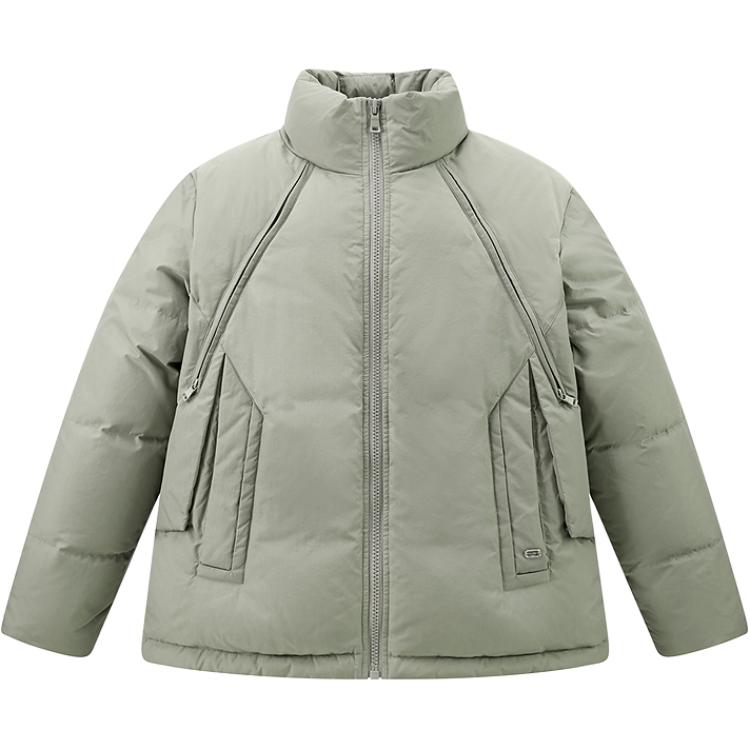 

PEACEBIRD MEN Куртка мужская Light Ice Green 1 с воротником стойкой утепленная