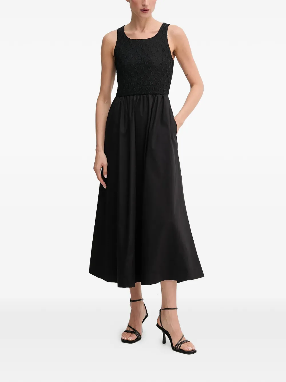 

Миди-платье Brony с цветочным узором Bardot, черный