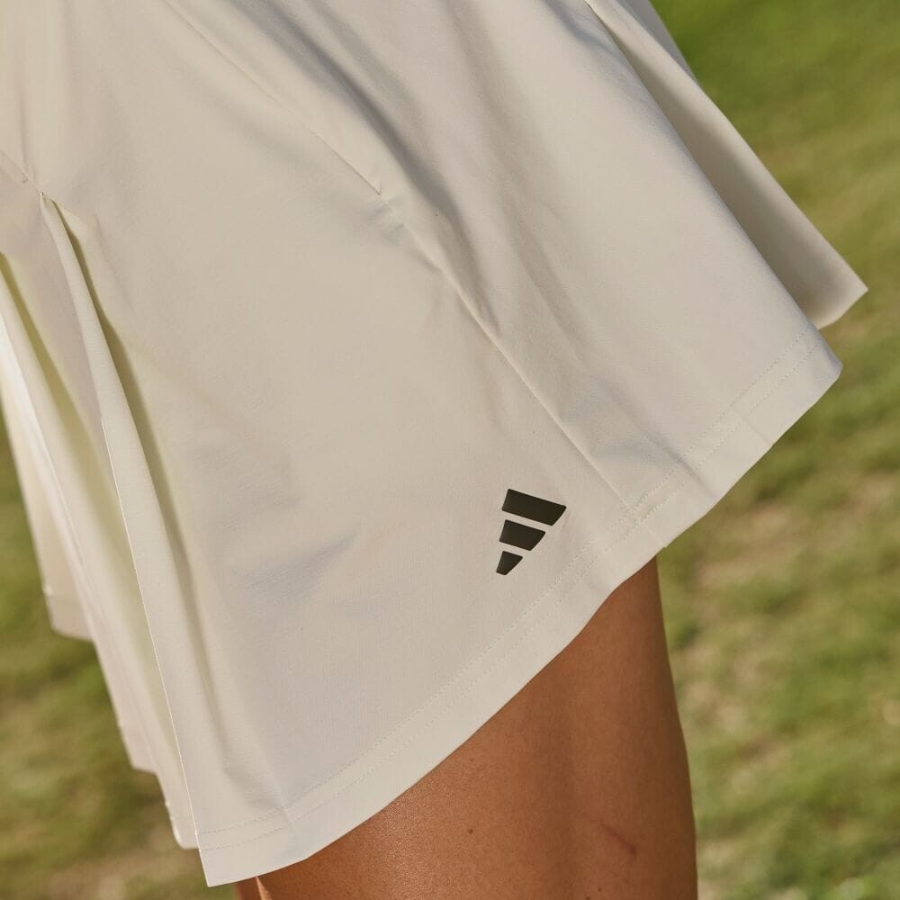 

Юбка Adidas ULT365 Twist knit wide pleated skirt, цвет Ivory