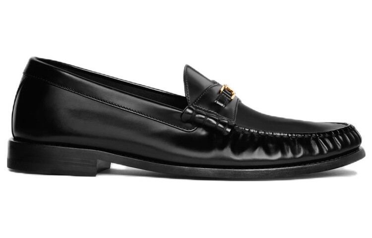 Туфли мужские Celine с эффектом гормошки, черный — фото 2