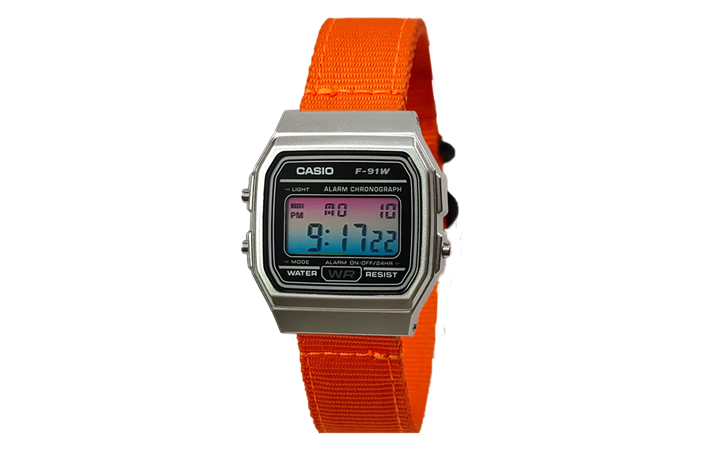 

CASIO Мужские часы Retrofit Series с кварцевым механизмом и нейлоновым ремешком, черный циферблат