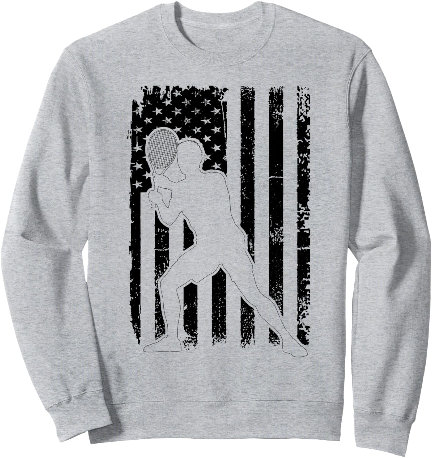 

Футболка с изображением американского флага и игрока в ракетбол Racquetball Player Racquetball Sport, серый