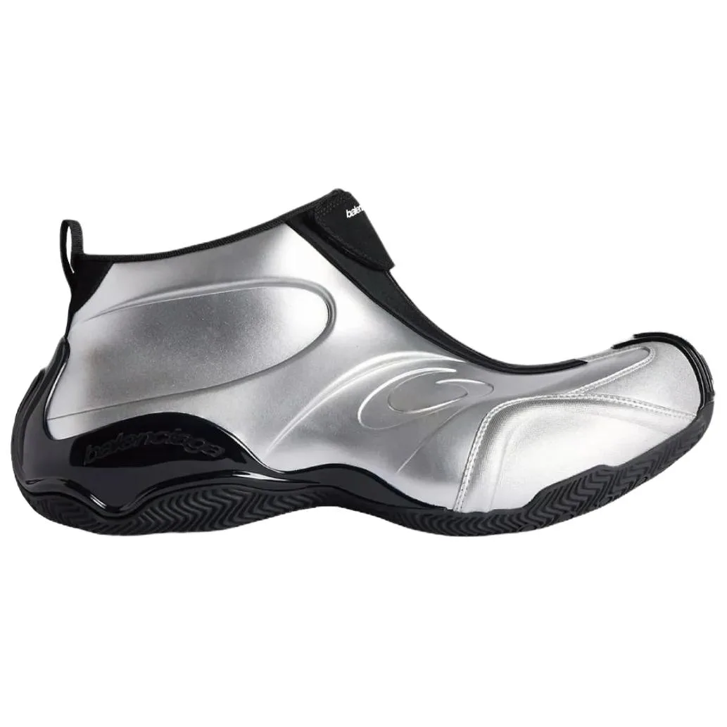 Balenciaga Кроссовки баскетбольные Mid top Casual мужские Silver Black — фото 3