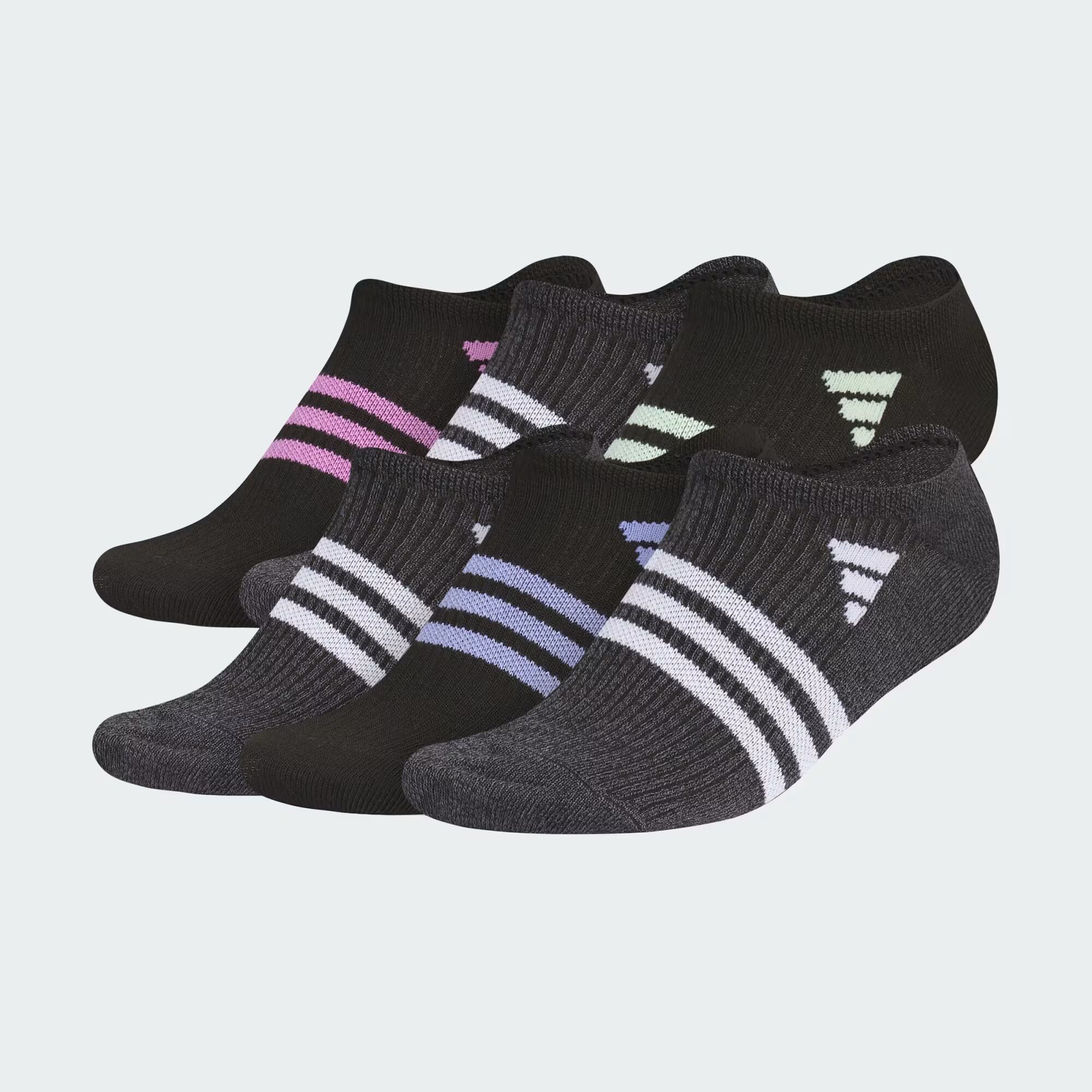 

Комплект из 6 носков-непоказов Superlite 3.0 Adidas, цвет Black/Pulse Lilac/White