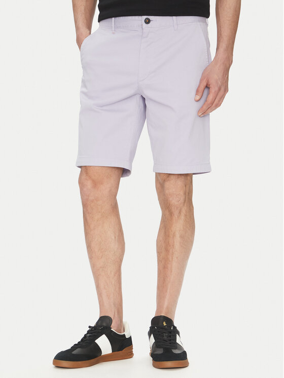 

Шорты из ткани обычного кроя Chino-Slim-Shorts 50536723 Boss, фиолетовый
