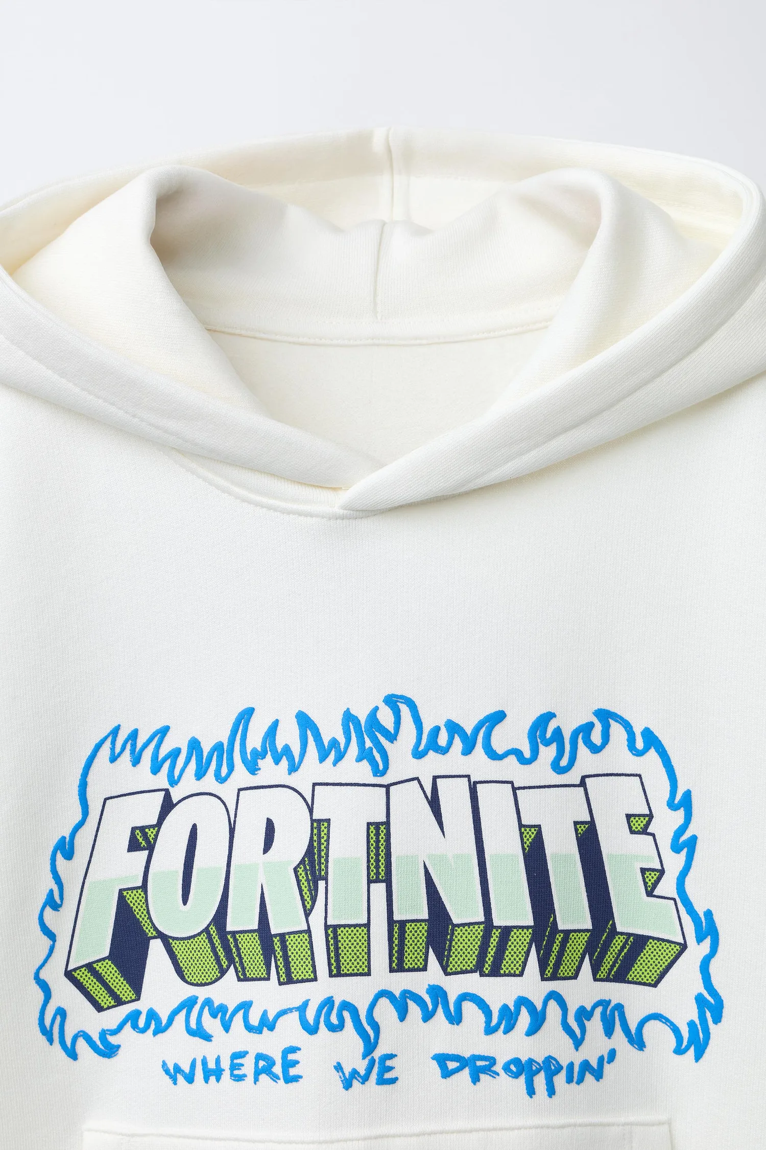 Толстовка fortnite epic games Zara, экрю — фото 3