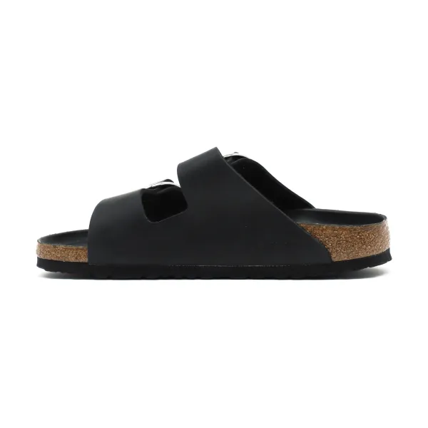 Узкие тапочки Arizona с большой пряжкой Birkenstock, черный — фото 3