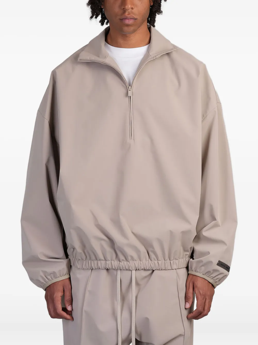 

Толстовка с застежкой-молнией на шнурок FEAR OF GOD ESSENTIALS, нейтральный