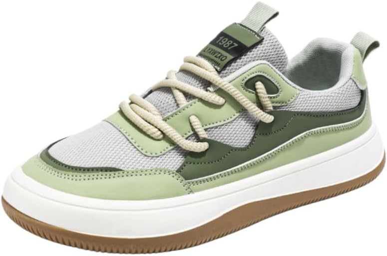 

Мужские спортивные кроссовки с дышащей сеткой - противоскользящая резиновая подошва для бега и повседневной носки. Подходят для улицы и повседневного использования Fmshi, зеленый