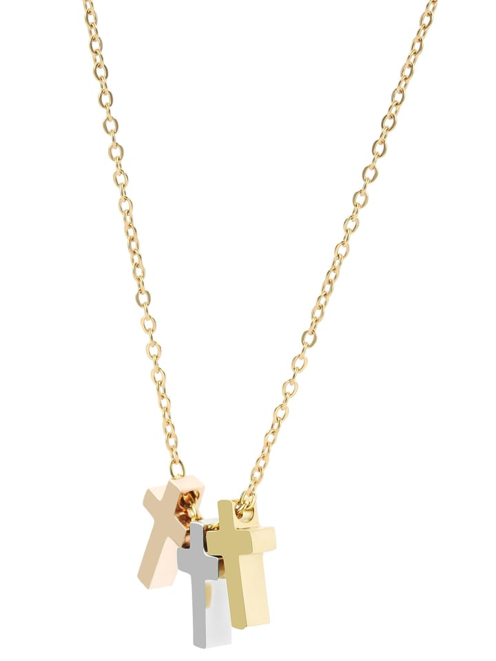 

Adeliás Женское колье с подвеской - из нержавеющей стали с золотым покрытием