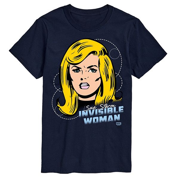 

Футболка с принтом Sue Storm Invisible Woman из фильма "Фантастическая четверка: первые шаги" Marvel, Navy