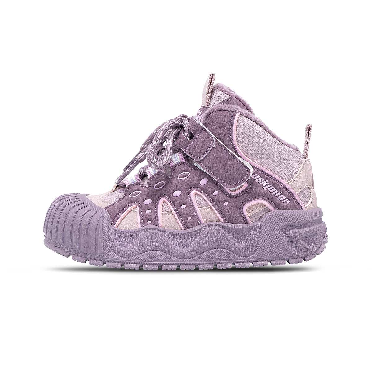 

Непромокаемые утепленные противоскользящие повседневные детские кроссовки Kids' с поддержкой стопы ASK, фиолетовый