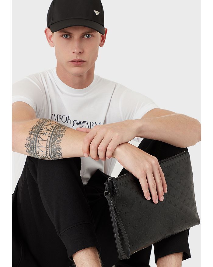 Футболка Essential с логотипом из пима-хлопка Emporio Armani, белый — фото 3