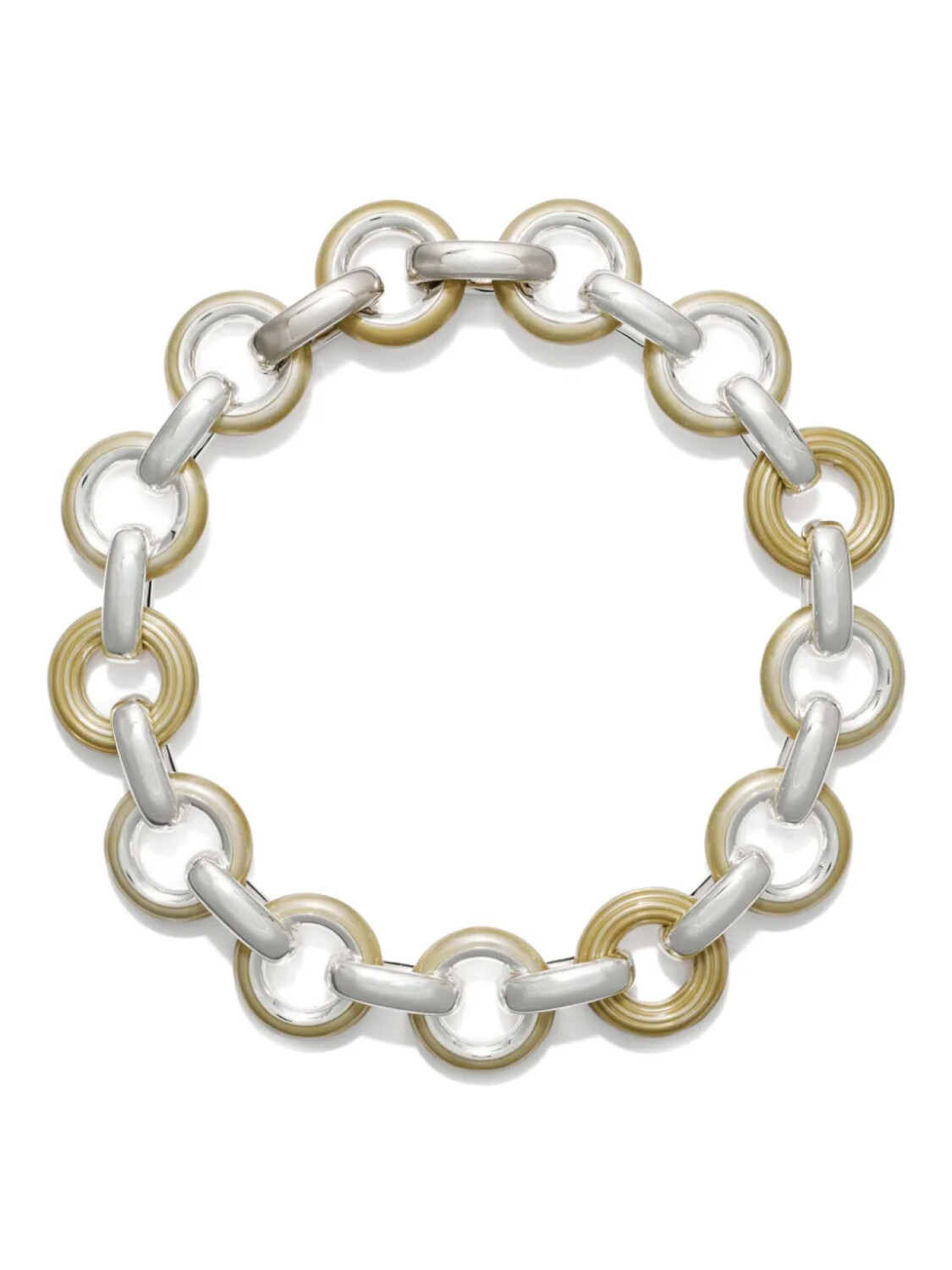 

Tory Burch колье Donut, серебристый