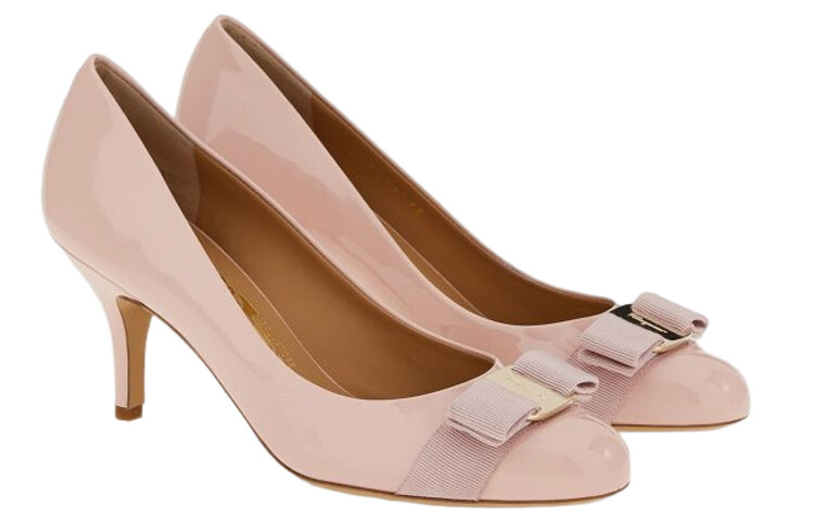 Туфли женские Vara Ferragamo на высоком каблуке, розовый — фото 3