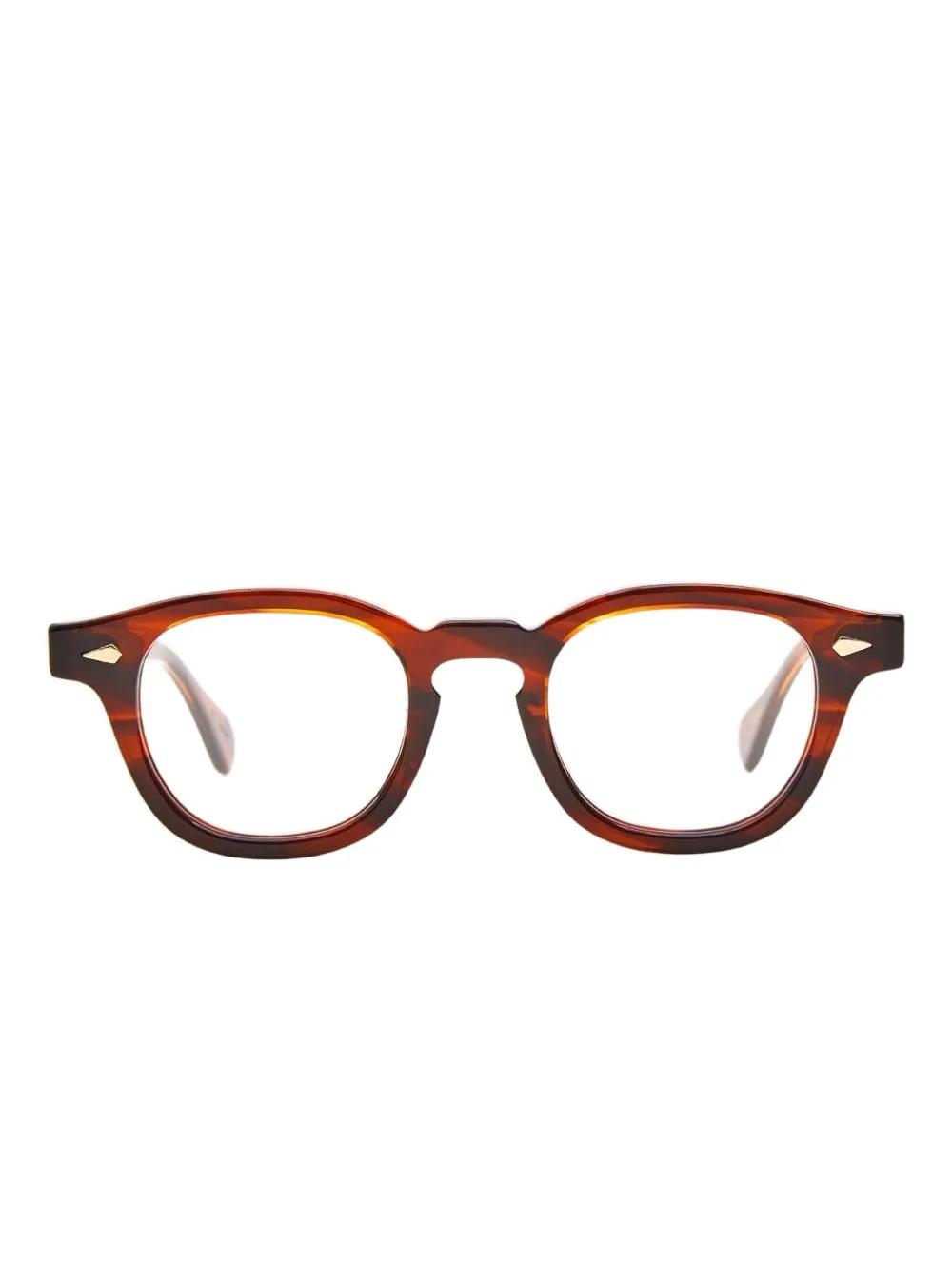 

Очки в круглой оправе JULIUS TART OPTICAL, коричневый