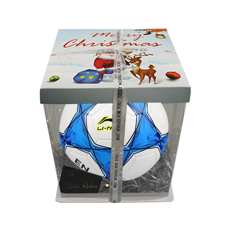 

LINING Размер 5 футбольный мяч PVC бесшовный термосклеивание women's белый синий