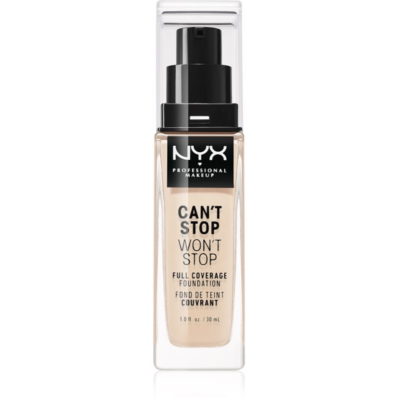 

NYX Professional Makeup Can't Stop Won't Stop Full Coverage Foundation тональное средство с плотным покрытием оттенка 1,5 Fair, 30 мл Inna Marka