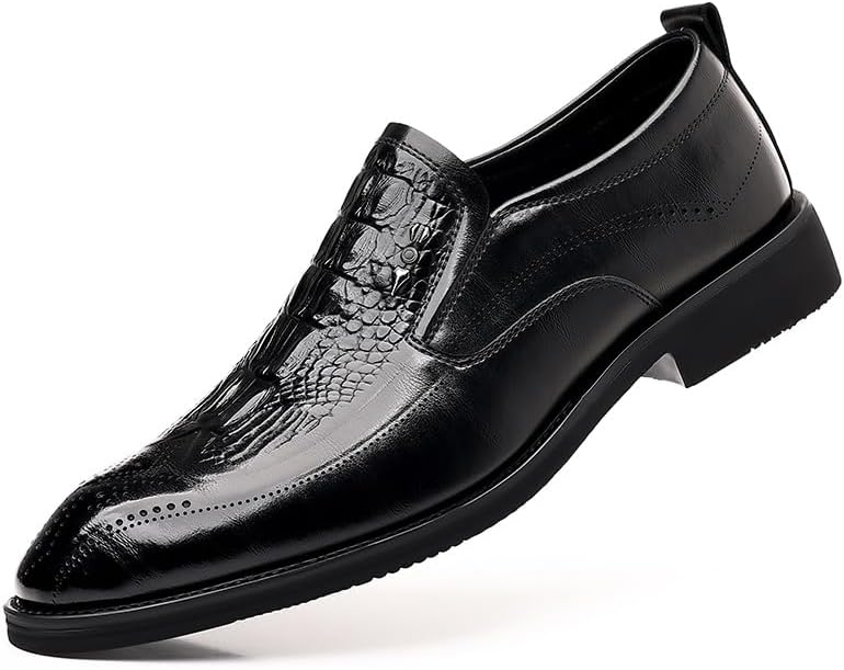 

Мужские кожаные повседневные туфли Бизнес-кэжуал, корейский стиль с отделкой, британские маленькие кожаные туфли Tgrnfhkpyy, черный