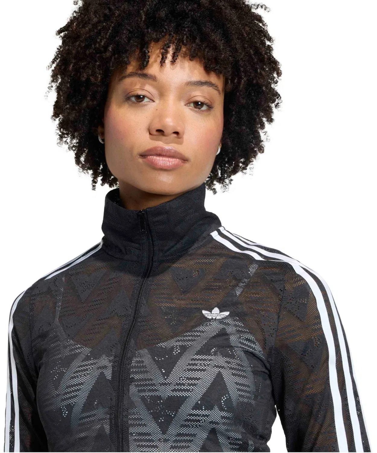 Трек-топ Firebird Classic Lace adidas, чёрный — фото 3