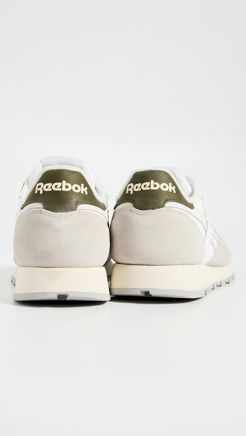 Мужские винтажные кроссовки Reebok Classic Leather 1983, белый/серый/стальной — фото 3