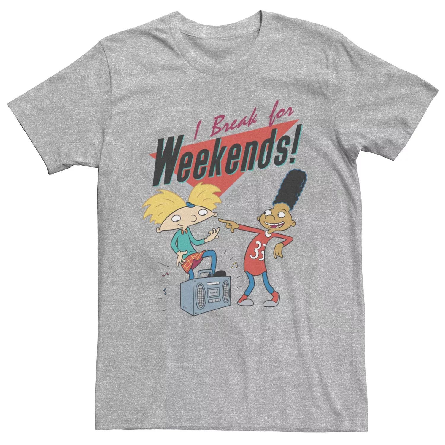 

Мужская футболка Hey Arnold I Break For Weekends Licensed Character