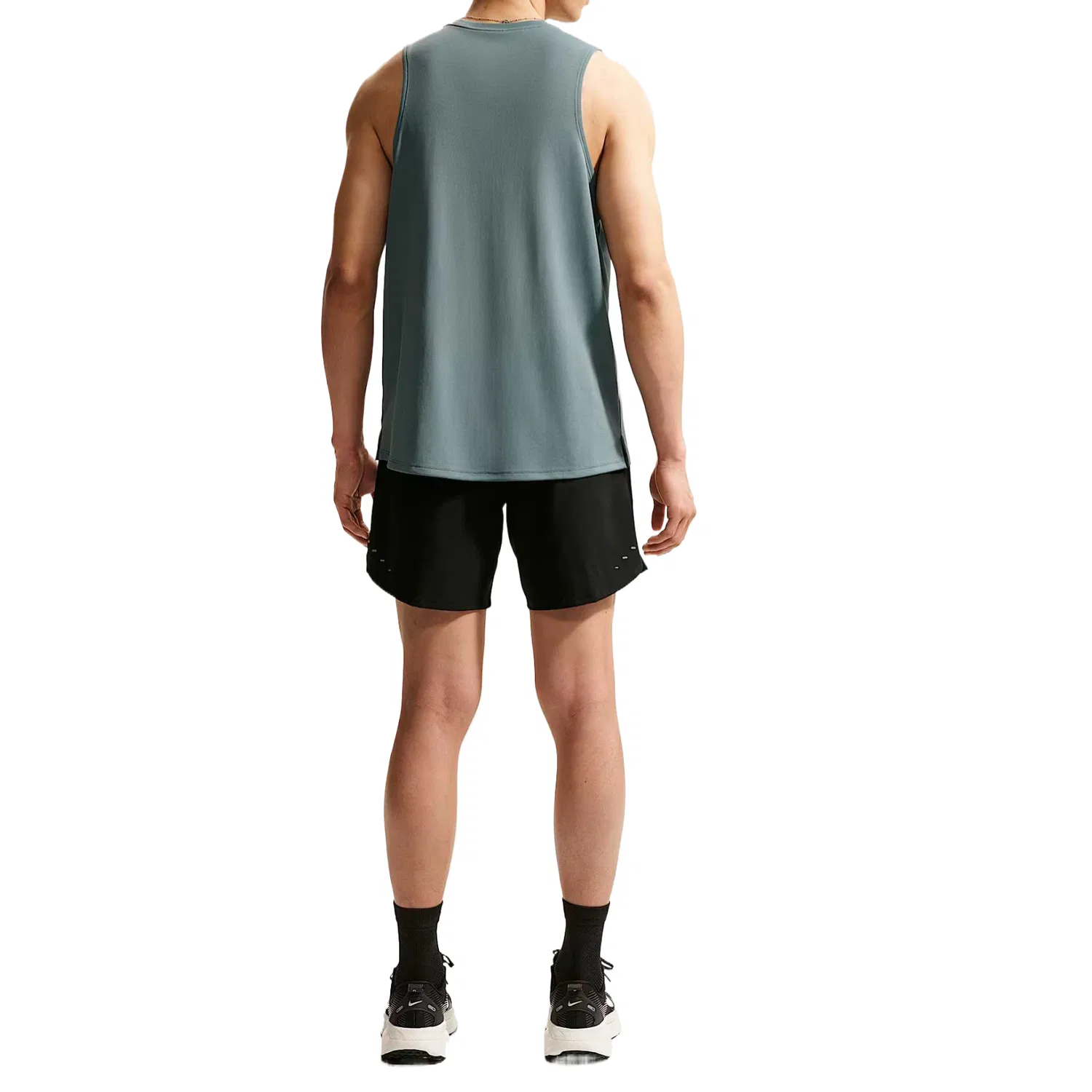 Мужские шорты для бега Dri Fit Nike, Black/Reflection Silver — фото 3