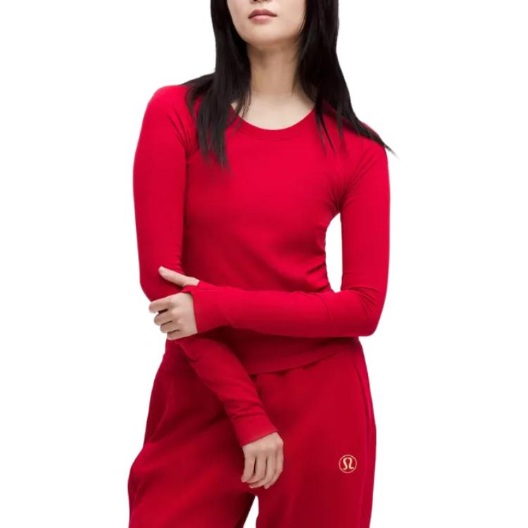 

Lululemon Футболка женская красная, Красный, Lululemon Футболка женская красная