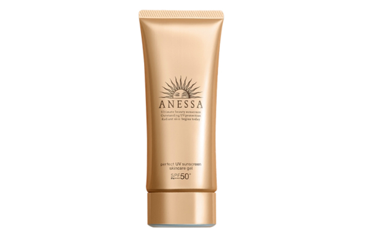 ANESSA ANRESHA Golden Jeli солнцезащитный лосьон 2020 Edition Waterproof And Sweatproof увлажняющий SPF50+PA+++ 90g/90g*2/90g*3 — фото 2