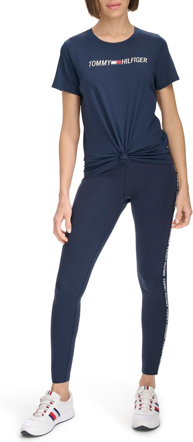 

Женская футболка с графическим логотипом Tommy Hilfiger, Navy, Синий, Женская футболка с графическим логотипом Tommy Hilfiger, Navy