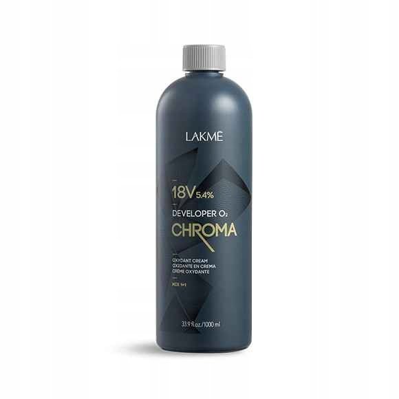 

Lakme, Chroma Developer, окислитель краски 18V 5.4%, 1000 мл