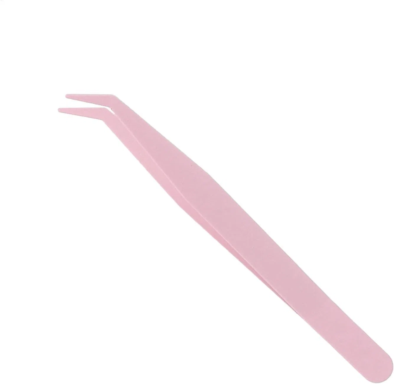 Пинцет для ресниц Curved Volume Lash, No Brand, розовый