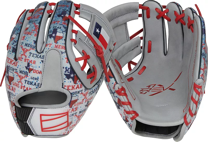 

Перчатки Rawlings серии Texas REV1X 11,5 дюймов, 2024 г, серый/красный