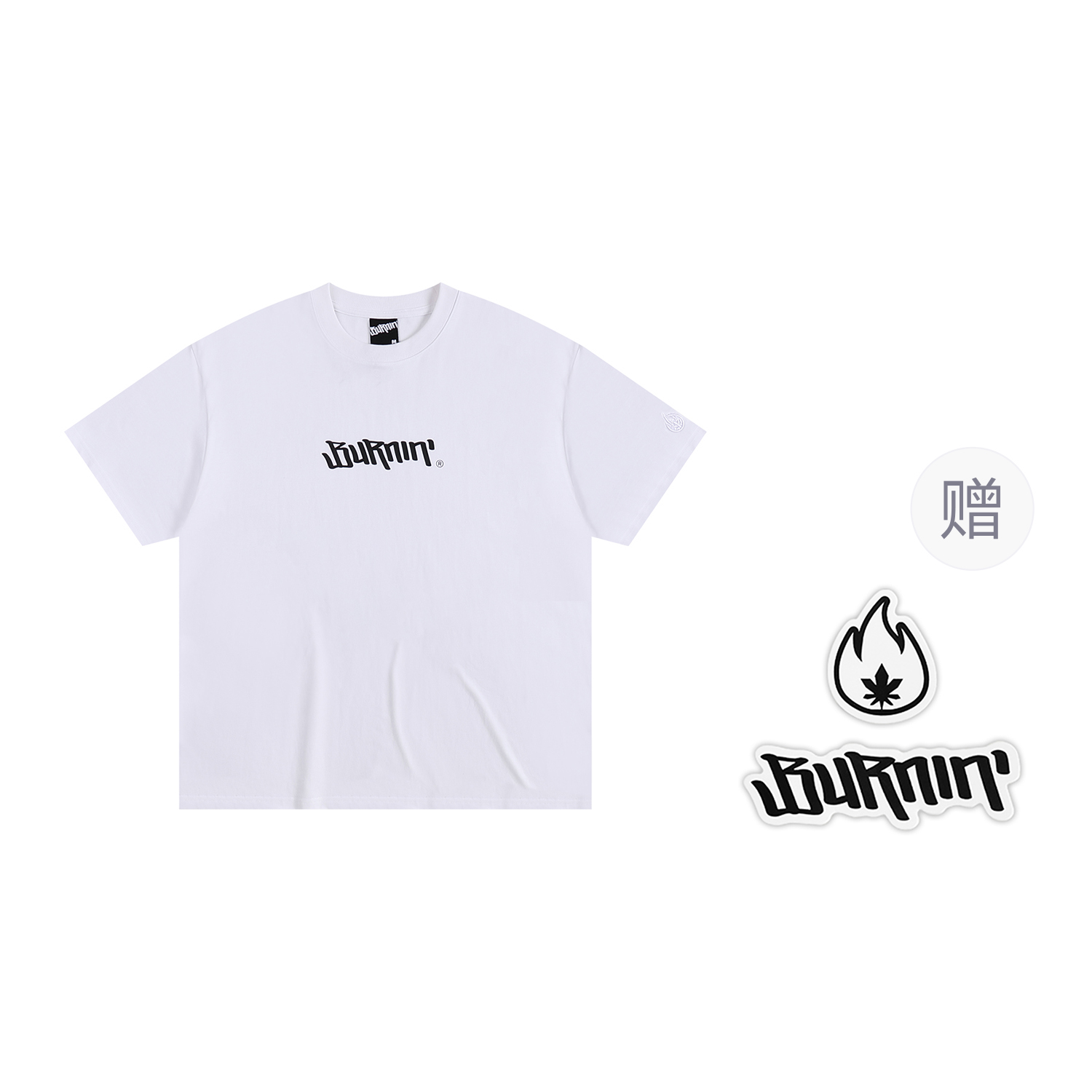 

Футболка с короткими рукавами унисекс BURNIN, Heather Gray