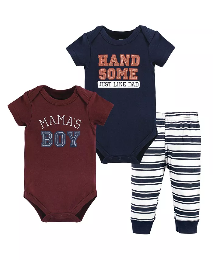 

Детский комплект для мальчиков Hudson: боди и штанишки из хлопка Hudson Baby, синий